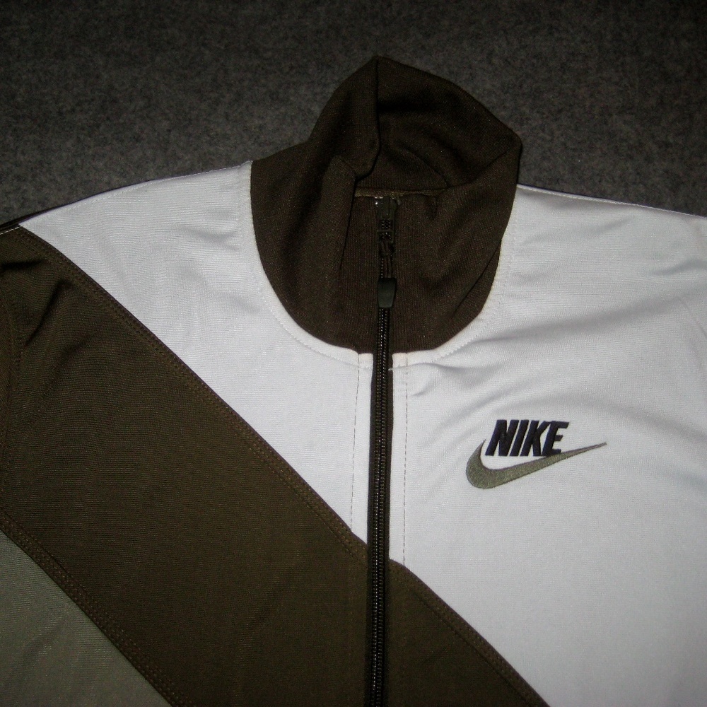 NIKE 2008 Olive/Brown/White Track Jacket SMALL - Picture 3 of 14